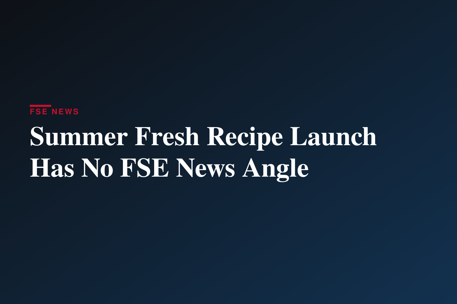 Dip Into Summer: Summer Fresh® Unveils 11 New Recipes for Easy Entertaining